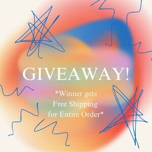 Giveaway Announcement - Winner Receives Free Shipping on Entire Order